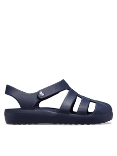 Crocs Sandały Classic Fisherman K 210625 Granatowy - Buty dla dziewczynek - miniaturka - grafika 1