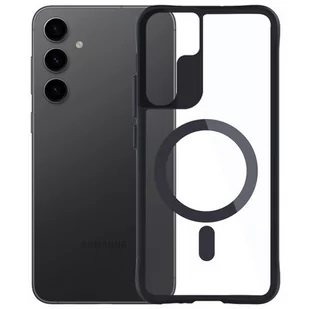 Etui 3MK Satin Armor MagCase do Samsung Galaxy S24+ Przezroczysto-czarny - Etui i futerały do telefonów - miniaturka - grafika 1