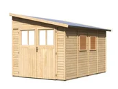 Altany ogrodowe - KARIBU dom drewniany BOMLITZ 4 (68863) natur - miniaturka - grafika 1