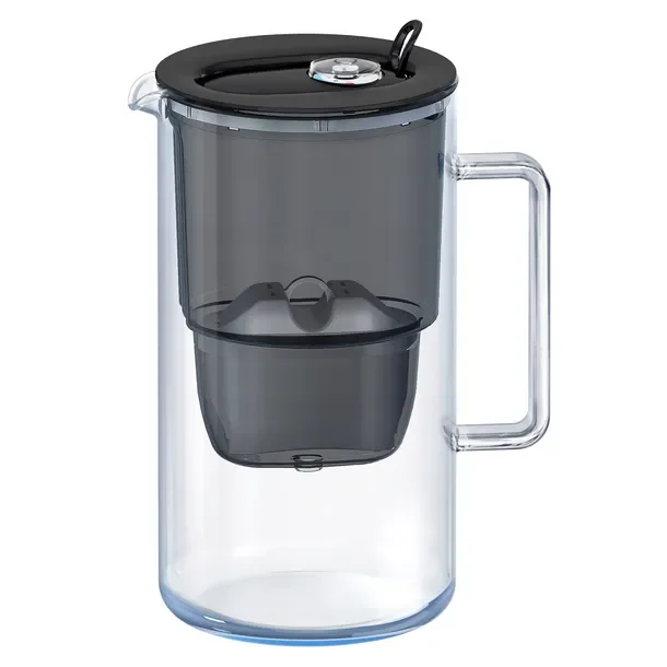 Dzbanek filtrujący szklany Aquaphor Glass 2,5l z wkładem Maxfor+ czarny