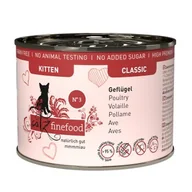 Mokra karma dla kotów - Catz finefood mokra karma dla kota Classic Kitten Nr 3 Drób 12x200 g - miniaturka - grafika 1