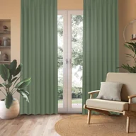Zasłony - Zasłona zaciemniająca LENAYA - szer. 200 x wys. 280 cm - len - zielony - INSPIRE - miniaturka - grafika 1