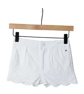 Spodenki dziewczęce Tommy Hilfiger Broderie Anglaise-104 - Spodenki damskie - miniaturka - grafika 1