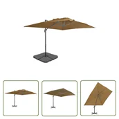 Parasole ogrodowe - The Living Store Parasol ogrodowy z przenośną podstawą - taupe - Parasol Ogrodowy - miniaturka - grafika 1