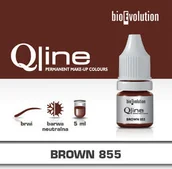 Pozostałe akcesoria kosmetyczne - Pigment Bioevolution Brown 855 - Qline - 5ml - miniaturka - grafika 1