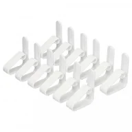 Obrusy i serwetki - Klipsy do obrusów 12 sztuk biały - miniaturka - grafika 1