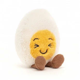 Jellycat MASKOTKA Jajko na twardo - śmiejące się 14 cm BE6LAU - Maskotki i pluszaki - miniaturka - grafika 1