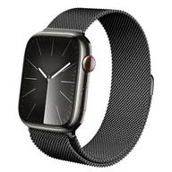 Akcesoria do smartwatchy - Crong Milano Steel - Pasek ze stali nierdzewnej do Apple Watch 42/44/45/49 mm (grafitowy) - miniaturka - grafika 1