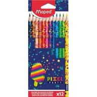 Przybory szkolne - Maped Kredki Pixel 12 szt. - miniaturka - grafika 1