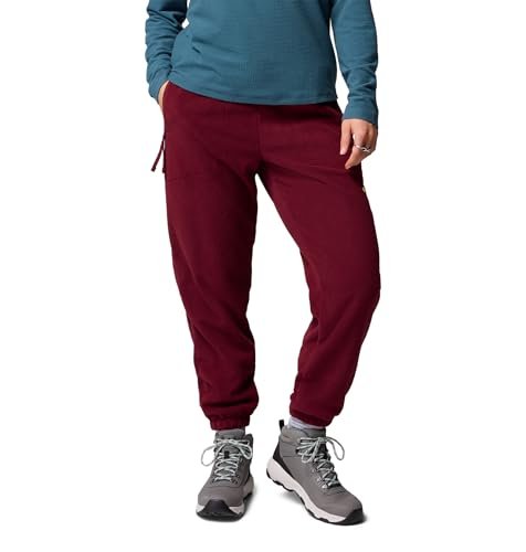Columbia Damskie spodnie polarowe Sequoia Grove, joggery, bogate wino, M/R