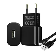 Ładowarki do telefonów - Forever TC-01 GSM032680 czarny - miniaturka - grafika 1
