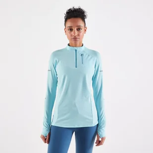 Koszulka do biegania z długim rękawem damska Kiprun Warm Light cienka ocieplana - Lekkoatletyka - miniaturka - grafika 1