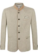 Kurtki męskie - Bergfeuer Kurtka męska Albano marynarka do stroju ludowego, jasnozielona, standardowa, jasnozielony, 52 - miniaturka - grafika 1