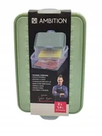 Pojemniki kuchenne - Ambition Alimente Pojemnik z pokrywką zielony 2x1,4l - miniaturka - grafika 1