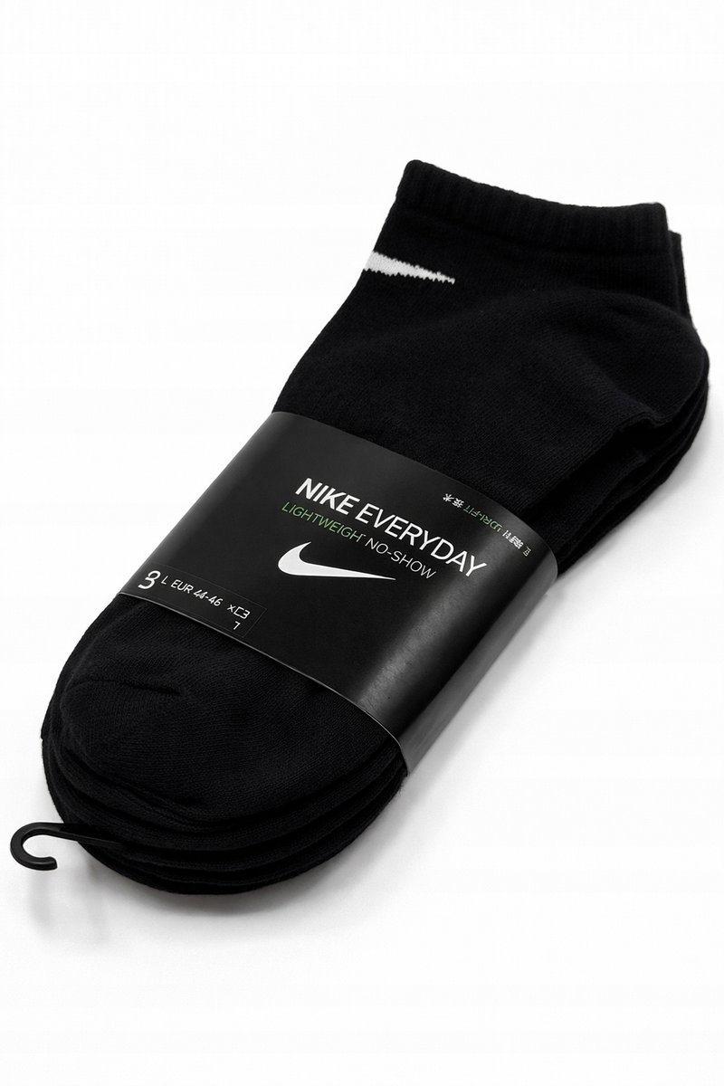 Skarpety stopki NIKE rozmiar 42-46 3 pary czarne (10323)