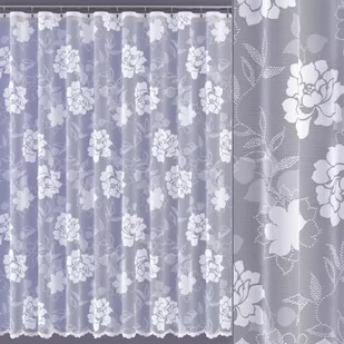 Firanka żakardowa metrażowa wys. 180 cm Harina 624840 biała - Firany - miniaturka - grafika 1