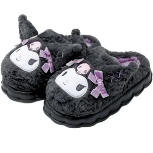 Kapcie Pluszowe Miękkie Ciepłe Kuromi Królik Domowe Papcie Pantofle 38-39 - Kapcie damskie Kapcie Pluszowe Miękkie Ciepłe Kuromi Królik Domowe Papcie Pantofle 38-39 - Kapcie damskie - miniaturka - grafika 1