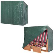 Pokrowce na meble ogrodowe - Pokrowiec na krzesło plażowe zielony 165x125x90cm - miniaturka - grafika 1