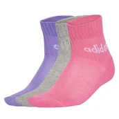 Skarpetki dla dzieci - Zestaw 3 par niskich skarpet dziecięcych adidas Kids Lin Ank 5P JF8541 Kolorowy - miniaturka - grafika 1