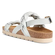 Sandały damskie - Geox Sandały damskie D BRIONIA HIGH Sandal, LT Sky, 41 EU, Lt Sky, 41 EU - miniaturka - grafika 1