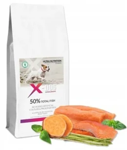 X-DOG GF ADULT M/L ŁOSOŚ PSTRĄG BATATY 12KG - Sucha karma dla psów - miniaturka - grafika 1