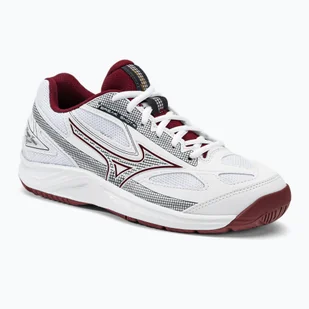 Buty do tenisa damskie Mizuno Break Shot 4 AC white/cabernet/papyrus - Buty sportowe damskie - miniaturka - grafika 1