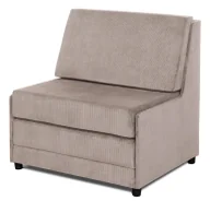 Fotele - Tapicerowany beżowy fotel spania z funkcją L3-R72 - miniaturka - grafika 1