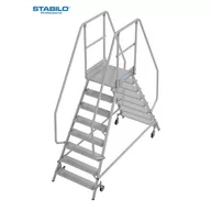 Rusztowania - KRAUSE Podest jezdny 2x8 stopnie z dwustronnym wejściem 821249 - miniaturka - grafika 1