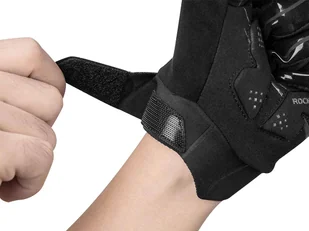 Rękawiczki rowerowe XL RockBros rękawice na rower S208-XL Czarne - Rękawiczki rowerowe - miniaturka - grafika 5