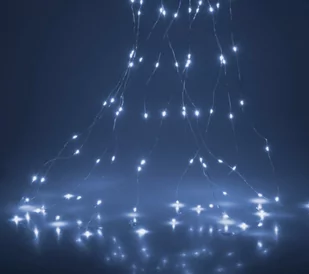 Lampki choinkowe na druciku 40LED zimne białe na baterie - Ozdoby bożonarodzeniowe - miniaturka - grafika 1
