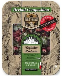 Korona Natury Paśnik ziołowy - mieszanka ziołowa z hibiskusem dla chomika 70g - Przysmaki dla gryzoni - miniaturka - grafika 1