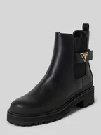 Botki damskie - Buty chelsea z aplikacją z logo model ‘BENSLY’ - miniaturka - grafika 1