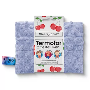 Termofor z pestek wiśni CHERRYPAD Minky, lodowy - Termofory - miniaturka - grafika 1