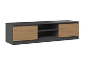 Szafki RTV - Lumarko Stolik Rtv 140 - Antracyt / Dąb Artisan - miniaturka - grafika 1