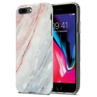 Etui i futerały do telefonów - Pokrowiec Etui Do Apple iPhone 7 PLUS / 7S PLUS / 8 PLUS w Różowo Biały Marmur No. 21 Obudowa Case Cover Silikon Plecki Cadorabo - miniaturka - grafika 1