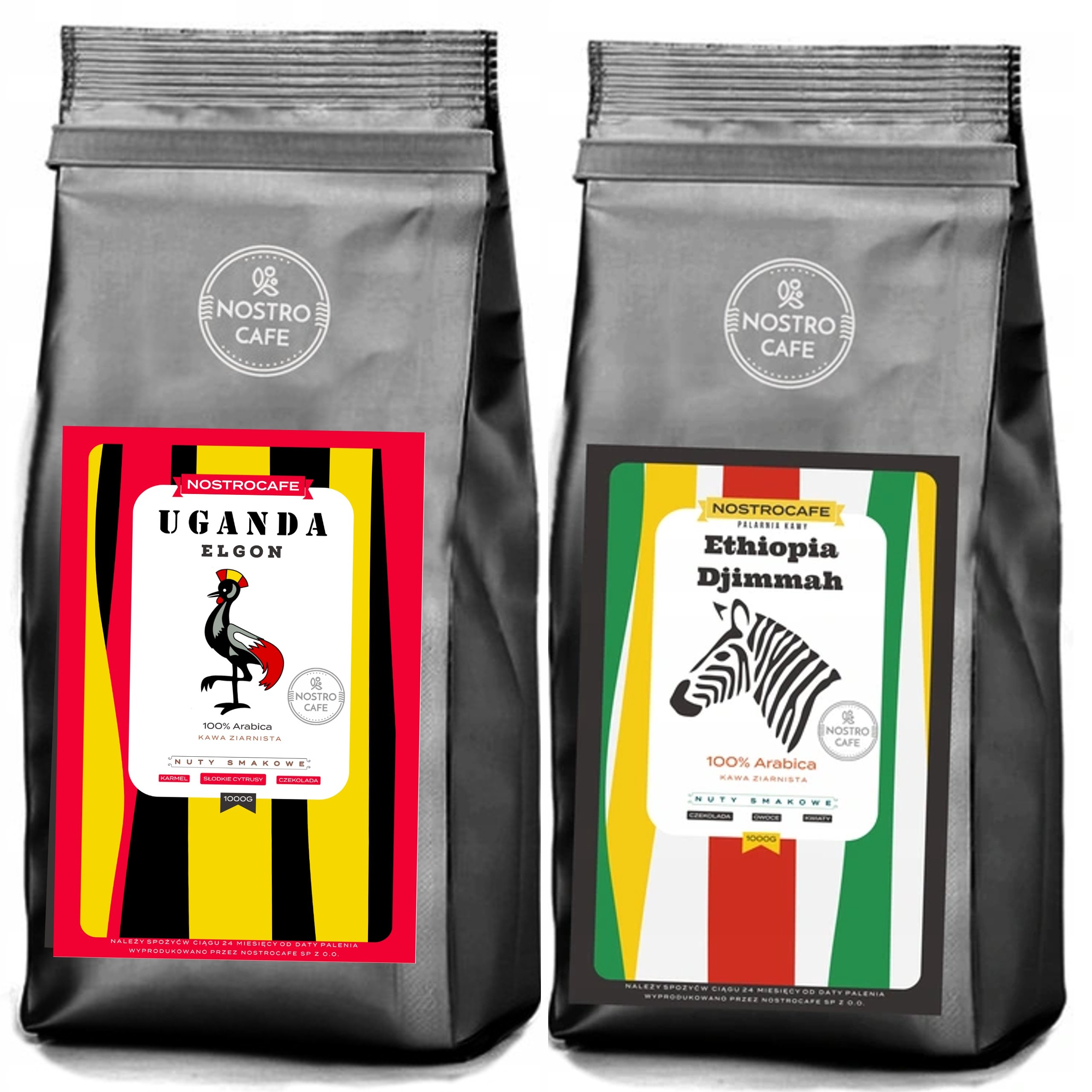 Kawa Ziarnista 2KG Uganda Elgon, Etiopia Dijmmah