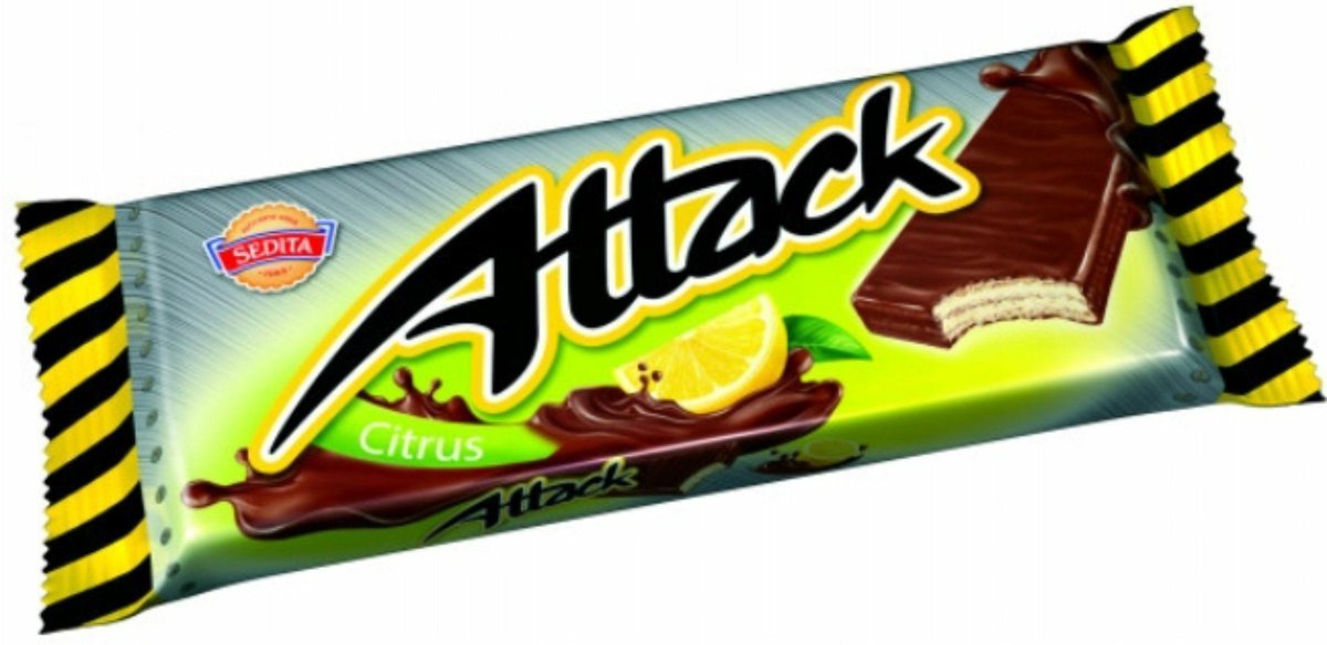 IDC Attack Wafel Cytrynowy 30g