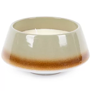 Świeca zapachowa Świeża bawełna, ceramika zielony, 15 x 7,5 cm - Świece - miniaturka - grafika 1