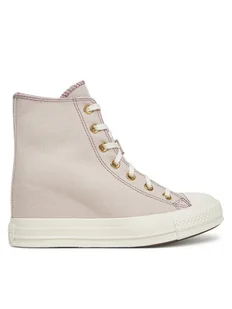 Converse Trampki Chuck Taylor All Star Wedge Platform Gold A12763C Różowy - Trampki damskie - miniaturka - grafika 1