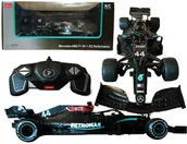 Zabawki zdalnie sterowane - Autko Zdalnie Sterowane Bolid FORMUŁA 1 MERCEDES AMG F1 Rastar Samochód Auto Na Pilot 2,4GHz RC 1:18 - miniaturka - grafika 1