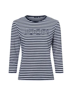 JOOP! Damska koszulka z długim rękawem - Tala Kobiety Bawełna niebieski|biały w paski, 34 - Koszulki i topy damskie - miniaturka - grafika 1