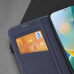 Dux Ducis Skin X2 etui do iPhone 14 Pro pokrowiec z magnetyczną klapką niebieski - Etui i futerały do telefonów - miniaturka - grafika 10
