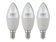 Żarówki LED - LIVARNO home Komplet żarówek LED, E27/E14 (6 W, E14 świeca przezroczysta, 3 sztuki) - miniaturka - grafika 1