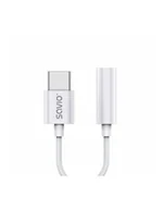 Kable - savio Adapter USB-C - Mini Jack 3,5mm, Xiaomi, Smartphome Huawei, Oppo, AK-51 - miniaturka - grafika 1