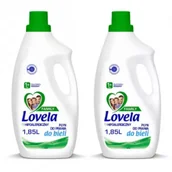 Środki do prania - Lovela Family hipoalergiczny płyn do prania dla całej rodziny do bieli Zestaw 2 x 1.85 l - miniaturka - grafika 1