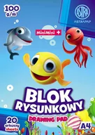 Podobrazia, bloki, papiery - Blok szkolny rysunkowy A4, 20 arkuszy - miniaturka - grafika 1