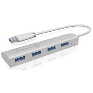IcyBox IcyBox IB-AC6401 4 portowy Hub USB 3.0 1_635237 (NUICYUS4P000005) - Huby USB - miniaturka - grafika 1