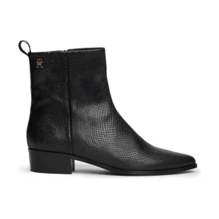 Tommy Hilfiger Skórzane kowbojki - Botki damskie - miniaturka - grafika 1