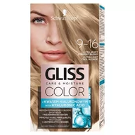 Farby do włosów i szampony koloryzujące - Schwarzkopf Gliss Color Care & Moisture Farba do włosów 9-16 ultra jasny chłodny blond 1op - miniaturka - grafika 1