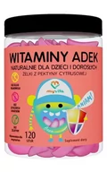 Witaminy i minerały - MyVita WITAMINY ADEK Naturalne Żelki z witaminami dla dzieci i dorosłych (120 szt) MV-294 - miniaturka - grafika 1